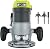 Ryobi 8.5 Amp 1-1/2 Peak HP Router with 3-Piece Router Bit Set