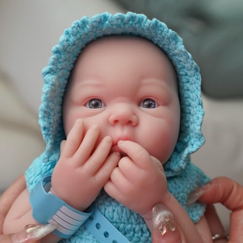 Muñeco Bebé Silicone Alan Reborn 12 pulgadas miniatura 2