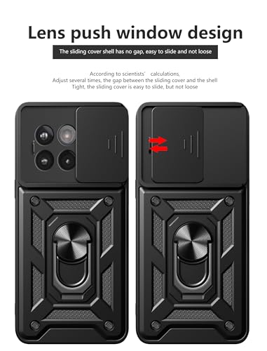 Protection objectif photo intégrée sur cette coque OnePlus Ace 5 Pro PKR110 rouge