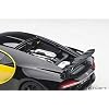 Autoart Bugatti Chiron Jaune Molsheim Yellow and Nocturne Black 1/18 Model Car