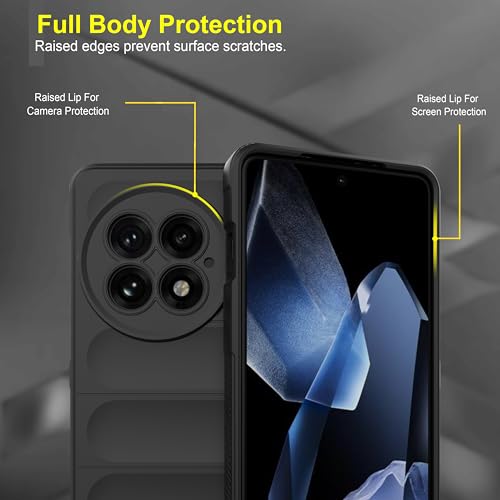 Image of Zapcase Back Case Cover for OnePlus 13 5G | Compatible for OnePlus 13 5G Back Cover | Liquid Silicon Magic Case with Camera Protection | Black