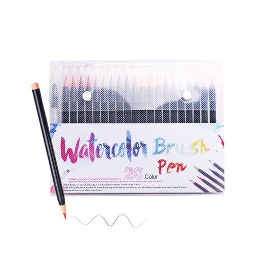 Ruwshuuk Rotuladores Pincel Acuarela - Juego De Arte Con Pinceles Acuarela,Materiales Para Dibujo Y Pintura Para Artistas, Diario, Aula, Arte En El Hogar, Escuela En Casa, Manualidades Infantiles