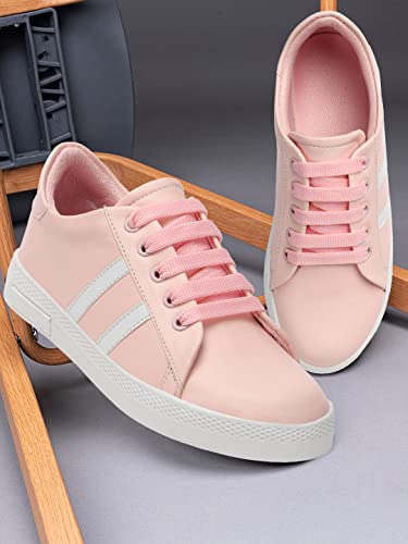 Image of ANTOX Introduce You A Regular Comfortable Striped Casuals for Women's /Ladies /Girl's Sneakers for Women