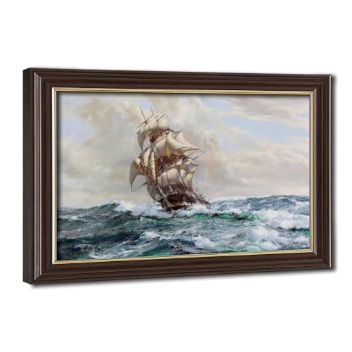 Affiches sur toile de navire vintage Marco Polo pour décoration murale de bureau