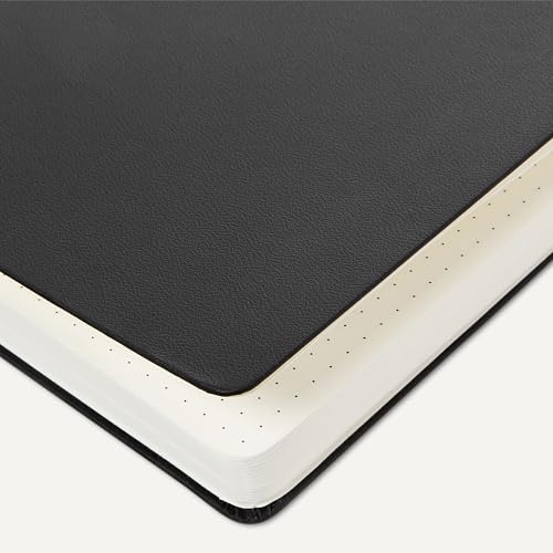 Image of Amazon Basics Classic Dotted Notebook, 240 Pages, Black, Hardcover, 5 x 8.25-Inch
