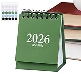 Schreibtischkalender – von Januar 2026 bis Juli 2027 Tagesplaner – Stehender Schreibtischkalender | für Arbeitsbereich, Studium, Arbeitsstation, Schlafsaal, Bibliothek, Tagungsraum