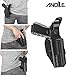 Level 3 Gun Holster for Glock 19/17/19X Gen 1-5, Glock 23/32 / Glock 45/44 Gen1-4, Adjustable Rentention OWB Paddle Pistol Holster with Auto Lock Thumb Release Button, Open Carry Holster, Right-handed