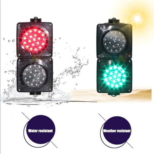 Semáforo rojo/verde de 100 mm con señal LED de parada para control de tráfico exterior 3
