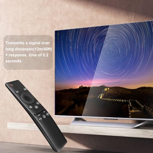 Remote Control Replacement Compatible for All Samsung TV LED QLED UHD SUHD HDR LCD Frame Curved Solar HDTV 4K 8K 3D Smart TVs, with Buttons for Netflix, Prime Video, WWW
