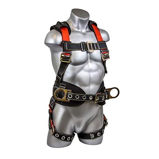 Guardian Fall Protection 11173 M-L Seraph Construction Harness with Side D-Rings