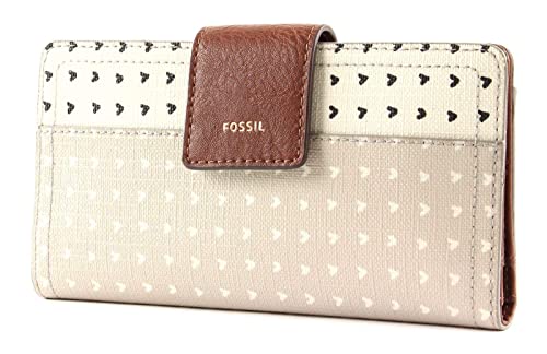 Fossil Brieftasche für Frauen Logan, 100% PVC/Polyurethan Trim Tab Clutch...