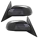 Brock Aftermarket Replacement Driver Left Passenger Right Power Mirror Set Paint to Match Black With Heat Compatible With 2006-2010 Hyundai Sonata