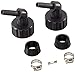 Hydrofarm AACHF3 Active Aqua AACH25 and AACH50, 1/2" Chiller Fitting Kit, Black