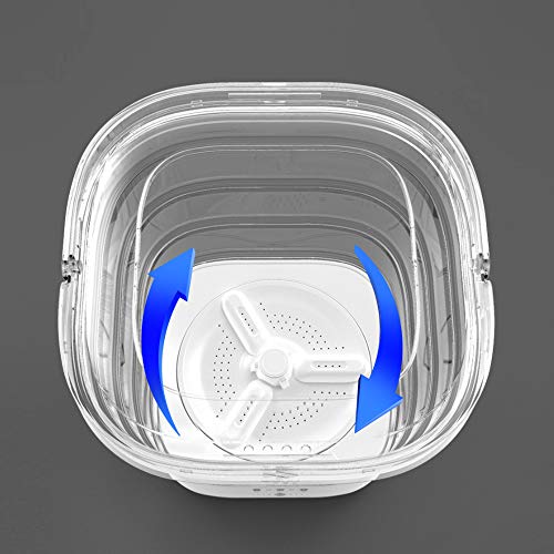 Houshome Máquina de lavar dobrável XPB08-F1 Mini máquina de lavar roupa portátil presente para viage