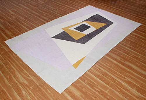 Tapis tissé main en coton bohême kilim de qualité - 5