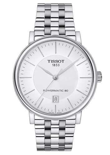 Tissot Herren Analog Automatik Armbanduhr Carson Premium Powermatic 80