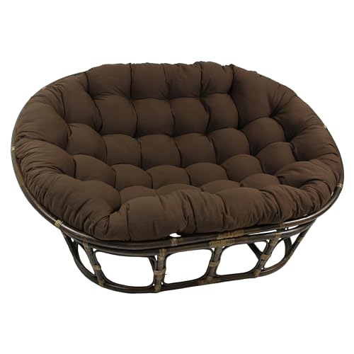 Solid Twill Double Papasan Chair Cushion