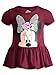 Disney Minnie Mouse Toddler Girls Peplum T-Shirt and Leggings Outfit Set Wine Red 4T