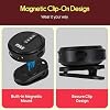 Sistema de micrófono de solapa inalámbrico Pyle | Micrófono de solapa con cancelación de ruido y montaje magnético, batería de 7 horas, audio omnidireccional de 360°, estuche de carga | para DSLR, iOS y Android para vlogging y podcasting inalámbrico 6