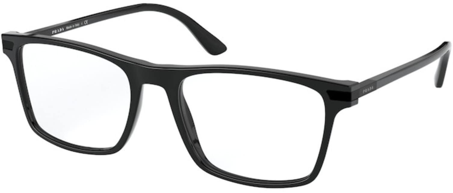 PradaPR 01WV Men's Eyeglasses Black 56
