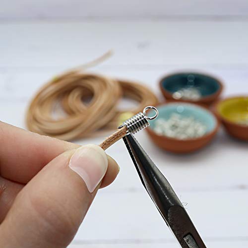 Fun-Weevz 10 Meters Of 2Mm Square Leather Cord For Jewelry Making Adults, Includes Jewelry Findings, Flat Thread Leather Twine, String For Bracelets And Necklaces Crafts, Craft Macrame Supplies Kit #TOP3