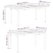 vidaXL Terrassentisch Anthrazit 180 x 80 x 74 cm, Moderner erweiterbarer Gartentisch, wetterfestes Terrassenmöbel, funktionale Outdoor-Fläche, Metall-Design