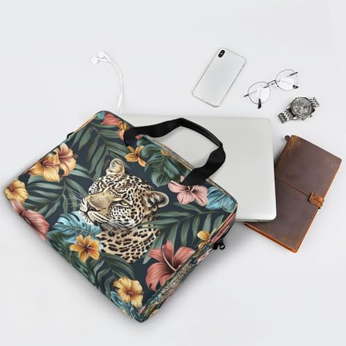 Bolsa para portátil con estampado de leopardo y guepardo miniatura 7