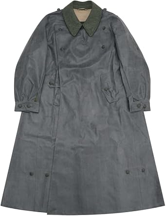militaryharbor WW2 WWII German Later Motorcyclist Rubberized Protective Coat Kradmantel