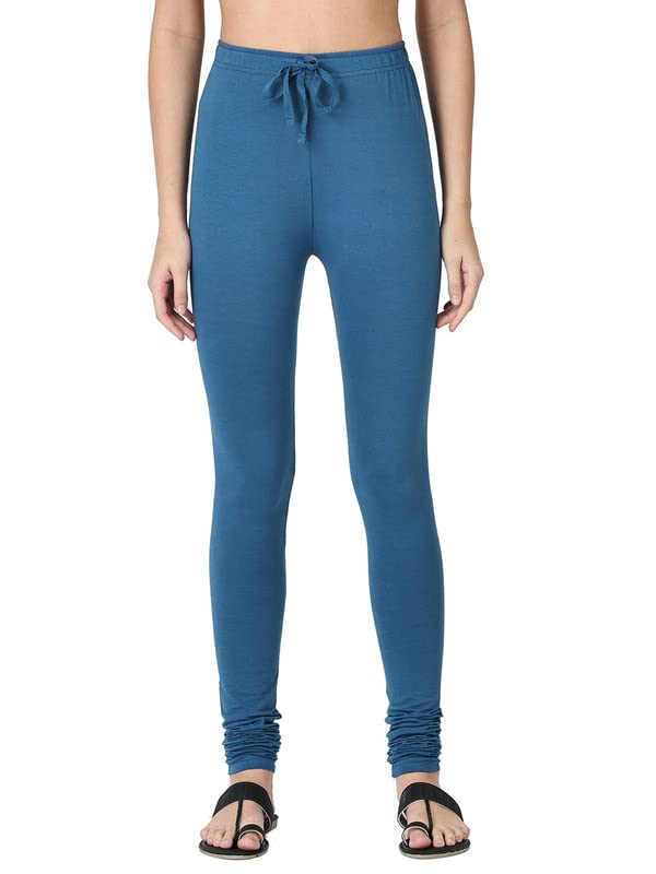 Image of Robinbosky Cotton Churidhar Leggings for Women - Stylish, Stretchable & Flattering Fit for All-Day Comfort