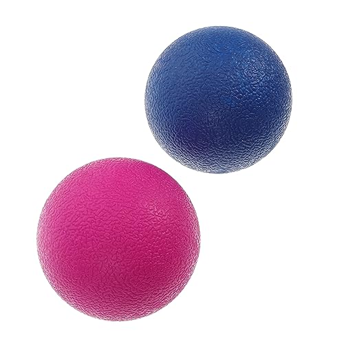 BCOATH Balls 2pcs Set Exercise Ball for Foot Physical Therapy Massage Plantar Massaging Pink Blue
