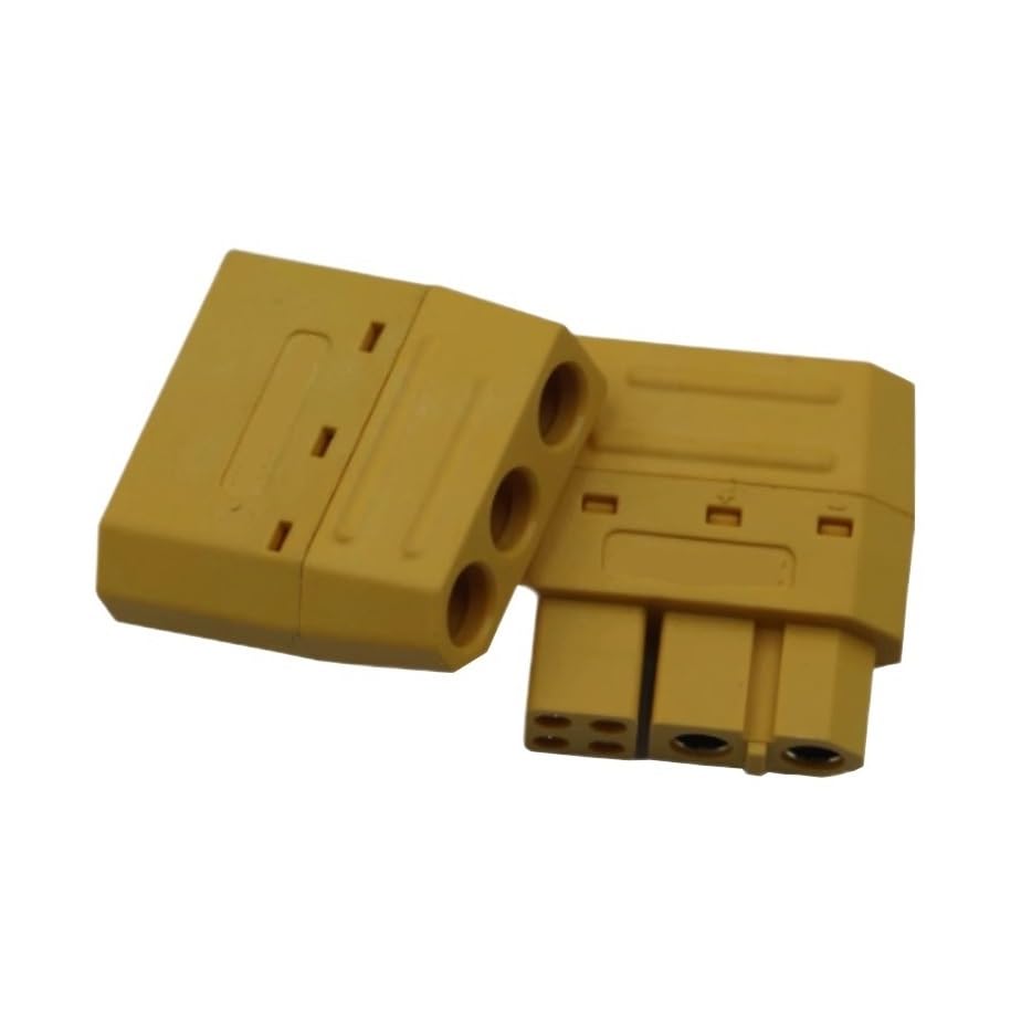 Conector Macho Hembra XT60 2+4 Pin Señal Carcasa Amarilla