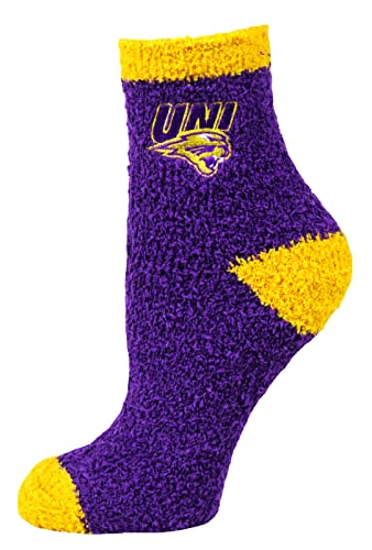 Donegal Bay DB Fan Gear Northern Iowa Panthers NCAA Solid Fuzzy Sleep Socks