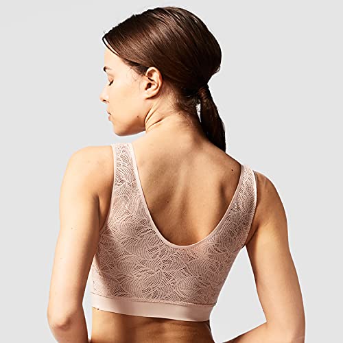 Chantelle Womens Soft Stretch Padded Top With Lace Bra, Nude Blush, Medium Us #TOP26