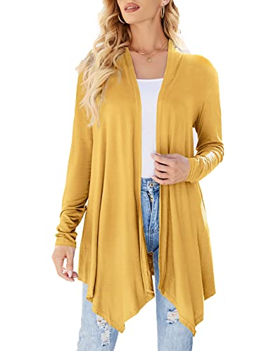 Cardigan aperto frontale drappeggiato da donna...