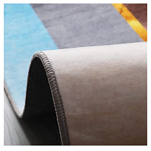 Tapis doux en peluche pour salon et chambre - Solution sol froid lavable et antidérapant