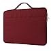 FINDING CASE Laptop Sleeve Pouch Bag for 12.3" Microsoft Surface Pro 2017 / Microsoft surface Pro 6 / Pro 4 / Pro 3-12 inch Notebook Tablet Bag with Leather Handle (wine red)
