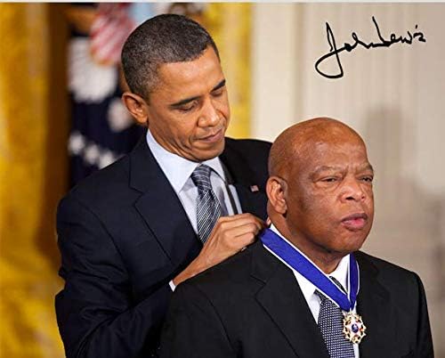 John Lewis Reprint Signed Autographed 8x10 Poster Congressman Civil Rights Activist Photo Reproduction Print Thumbnail