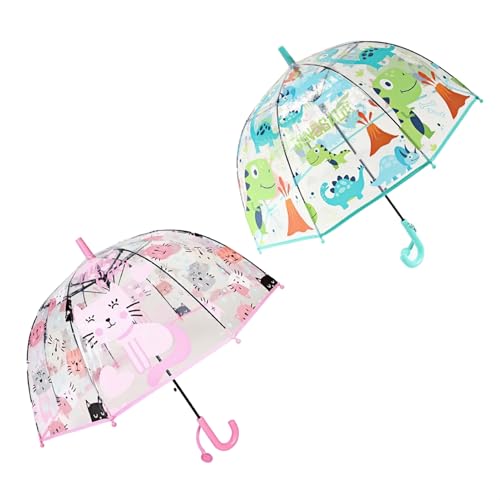 Parapluie pour enfants ThreeH anti-pincement avec perles arrondies