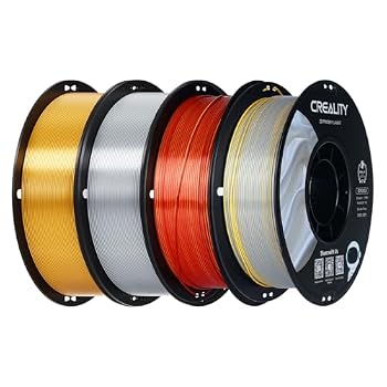 Creality Silk PLA 3D Printer Filament 1.75mm, 4×1kg, Multicolor