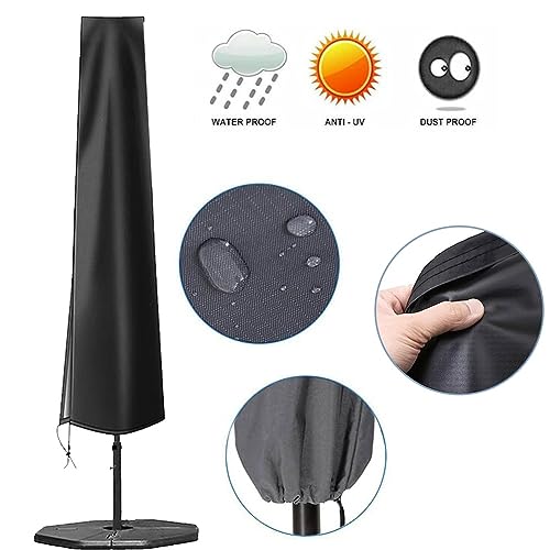 FERKAP Funda Parasol Exterior 235x40/70cm Funda Sombrilla Impermeable,Funda Protectora para Parasol Sombrilla Excéntrico Grande Impermeable, Antipolvo (Tamaño : 190x30/50cm) - imagen 5