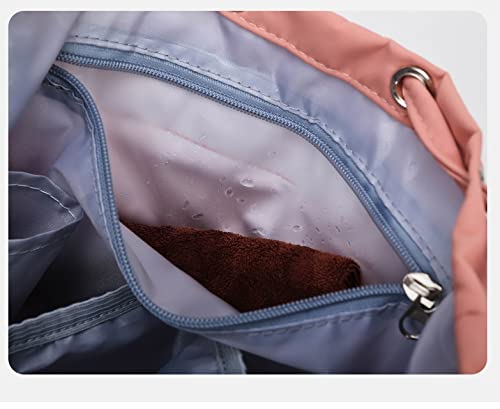 Image of SwooK Small Handy Mini Mummy mommy Babies baby Diaper Bag BagPack Backpack Multi-Function Baby Diaper Backpack Nappy Bags Mom Dad Small Mini Travel Backpack Large Capacity Baby diaper Bag Bags (235- Aqua)