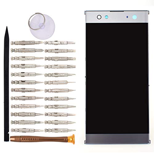 Image of LCD Display Touch Screen Assembly with Frame for Sony Xperia XA2 Ultra H3213 H3223 H4213 H4233(Silver)