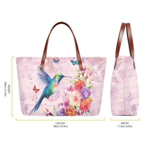 Image of 2PCS Tote Bag for Women Top Handle Purse with Wallet, Hobo Bag Tote Shoulder Bag with PU Cosmetic Bag