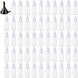 FWEEK 200 pièces flacon plastique 10ml, flacon vide 10ml pour liquides cosmétiques, huiles essentielles, réactifs