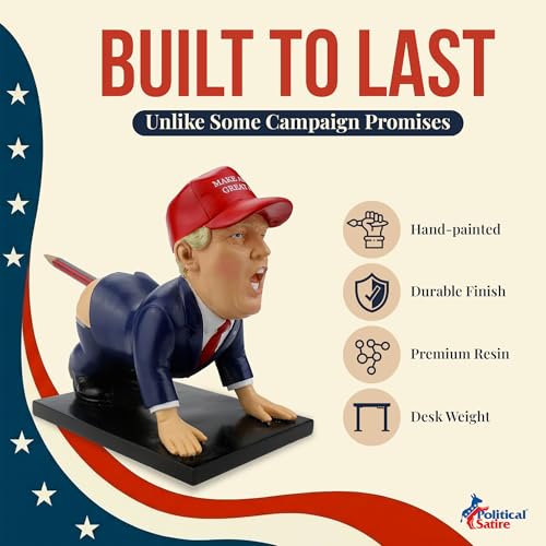 Donald Trump Pen Holder - Donald Trump Merchandise. Funny Gifts for Men, White Elephant Gifts for Adults. Unique Gifts, Gag Gifts for Men, Mens Gifts.