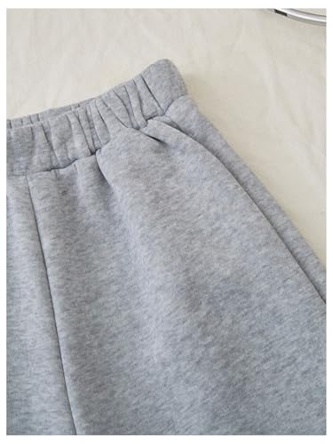 Milumia Girl's Leopard Star Print Wide Leg Sweatpants Elastic Waist Trousers4