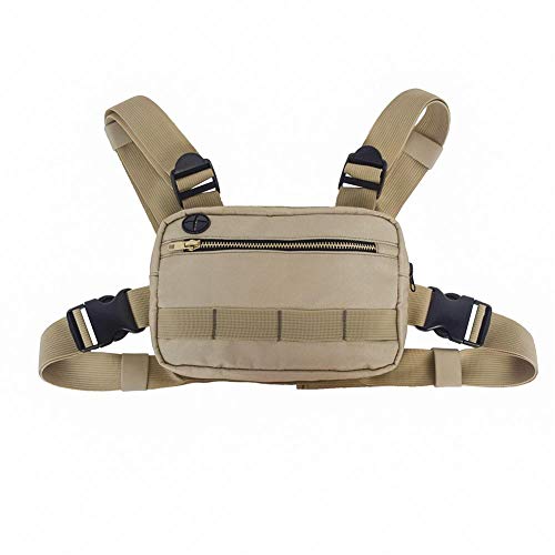 yestter Sacs De Gilet pour Les Hommes Les Femmes Sac À Dos De Poitrine Sac Hip Hop Réglable Crossbody Sacs À Bandoulière Fonctionnels Hommes Femmes Sacs À Bandoulière De Mode