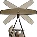 Sunnydaze 2-Person Steel Frame Outdoor Adjustable Tilt Canopy Patio Loveseat Swing with Side Tables, Cushions and Pillow, Beige