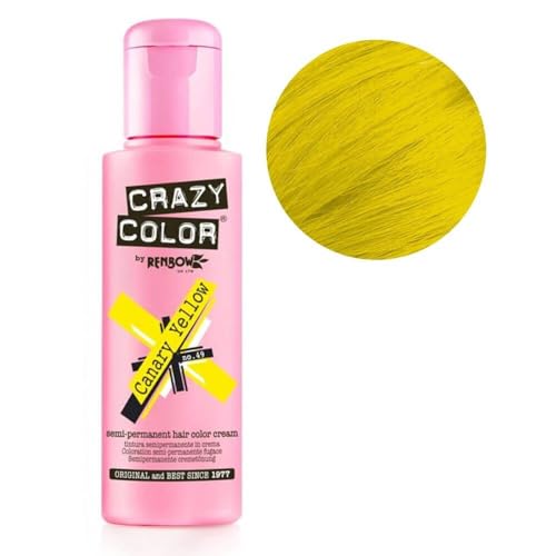 Crazy Color Canary yellow no 49, 100ml - Farbcreme Kanariengelb