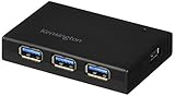Kensington UH4000C 4 Port Powered USB Hub 3.0 with 15W/3Amp Power Adapter (K33979AM)